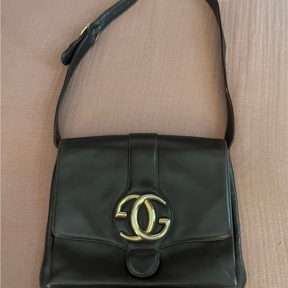 Vintage Brown Leather Gucci Bag